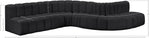 Arc - Faux Leather 7 Piece Modular Sofa