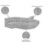 Arc - Boucle Fabric 5 Piece Modular Sofa