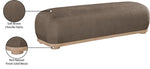 Calum - Bench - Light Brown Frame