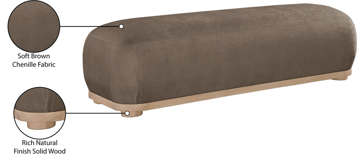 Calum - Bench - Light Brown Frame