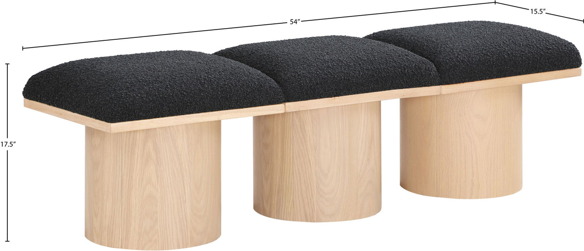 Pavilion - 3 Piece Modular Bench With Natural Base