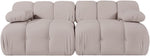Orin - Velvet Performance Fabric Upholstered 2 Piece Modular Sofa