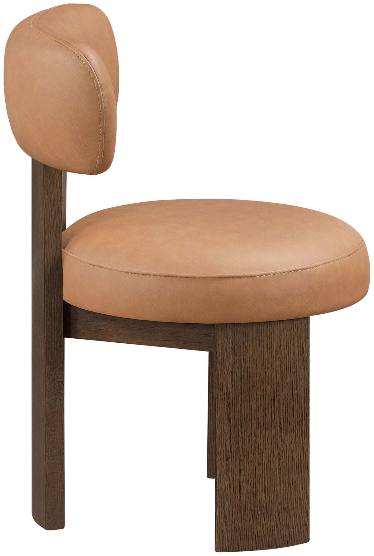 Atelier - Vegan Leather Upholstered Dining Chair (Set of 2) - Painted Brown Frame