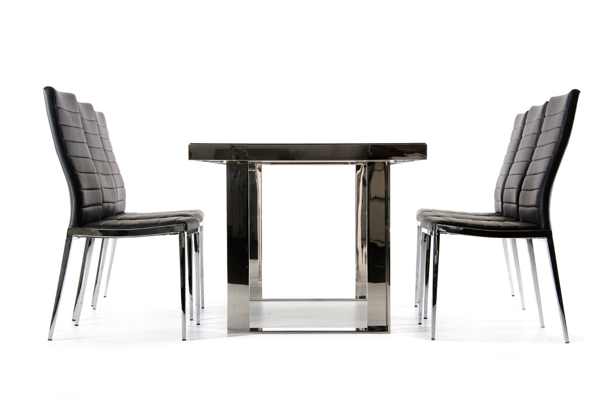 Courtland Modern Stainless Steel Dining Table by VIG Furniture - View 6
