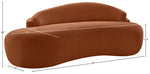 Caspian - Chenille Fabric Upholstered Loveseat