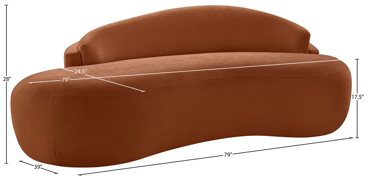 Caspian - Chenille Fabric Upholstered Loveseat