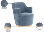 Clarita - Chenille Swivel Accent Chair