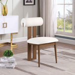 Dario - Faux Leather Dining Chair With Brown Frame (Set of 2)