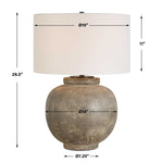 Rock Of Ages - Table Lamp - Rust Brown