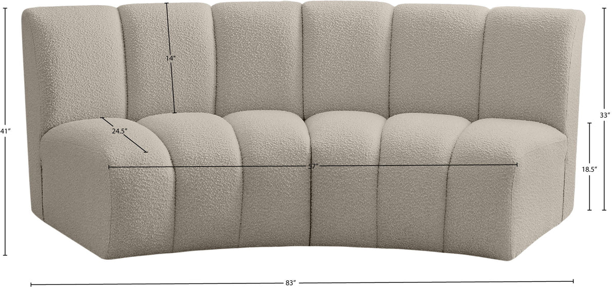 Infinity - 2 Piece Boucle Modular Sectional