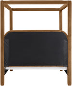 Salina - Velvet Upholstered Bed - Saddle
