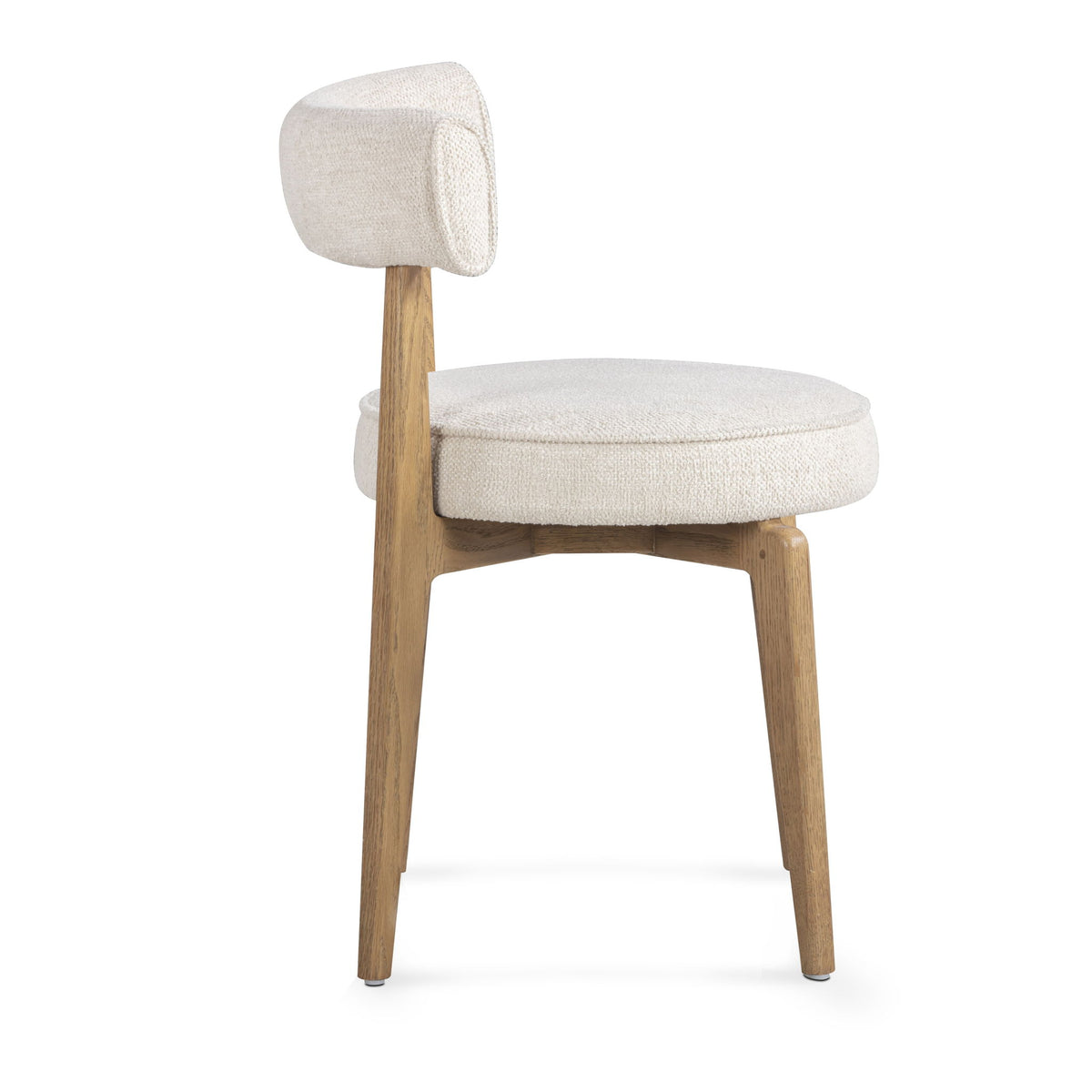 Nikita - Fabric Dining Chair - Cream