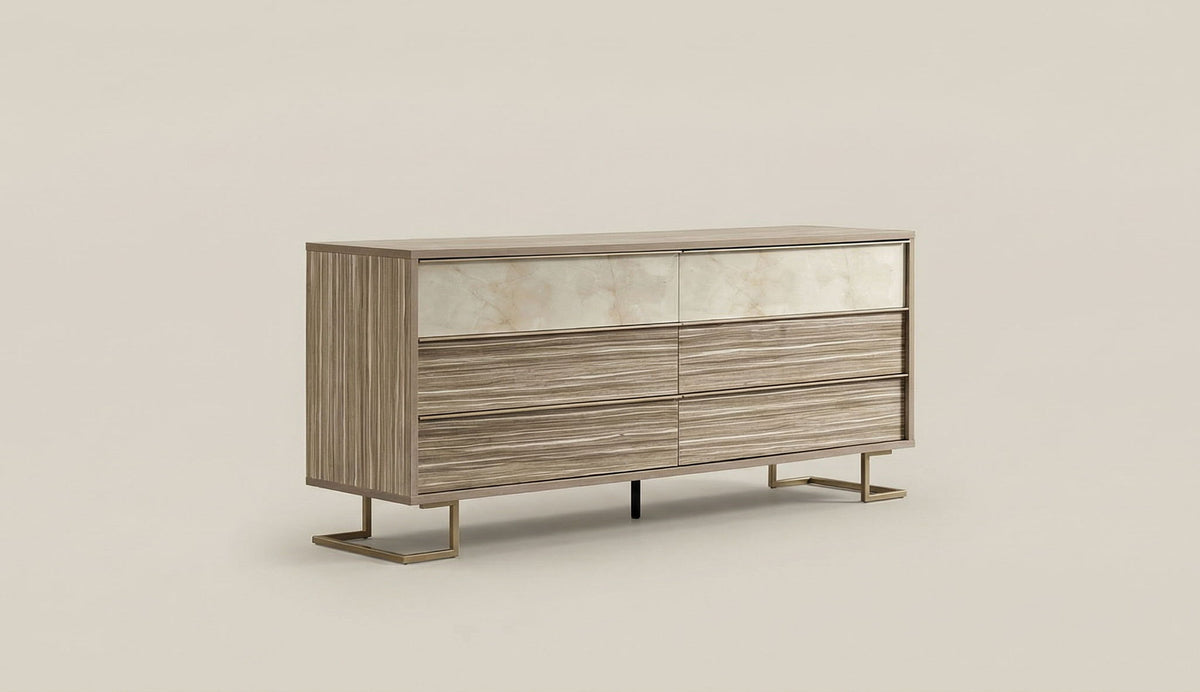 Luce - Double Dresser - Light Beige / Light Brown