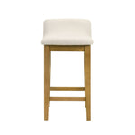 Annikah - Modern Transitional Wood Counter Height Kitchen Bar Stool