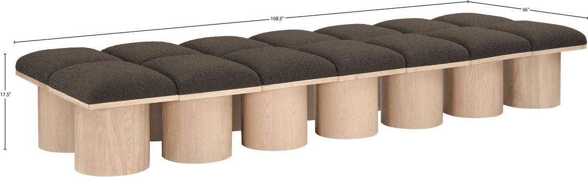 Pavilion - 14 Piece Modular Bench With Natural Base