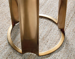 Eleana - Accent Table - Medium Wood / Gold