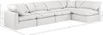 Indulge - Faux Leather 5 Piece Modular Sectional