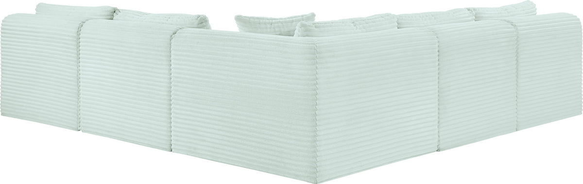 Shaggy - 5 Piece Modular Corner Armless Sectional