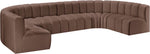 Arc - Faux Leather Modular U-Shaped Sectional