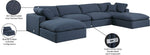 Comfy - 6 Piece Linen Modular Double Chaise Sectional