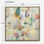 Party Time - Framed Abstract Art - Beige