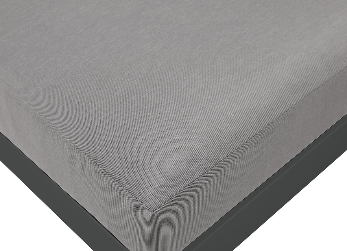 Nizuc - Outdoor Patio 3 Seat Modular Sofa With Gray Frame