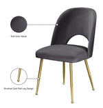 Logan - Dining Chair (Set of 2) - Gold Legs