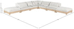 Turin - Chenille Fabric Upholstered Modular Sectional - White