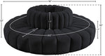Arc - Velvet 8 Piece Round Modular Sofa