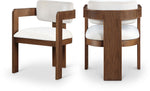 Sacha - Velvet Dining Chair With Brown Base (Set of 2)