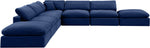 Comfy - 7 Piece Velvet Modular Corner Sectional