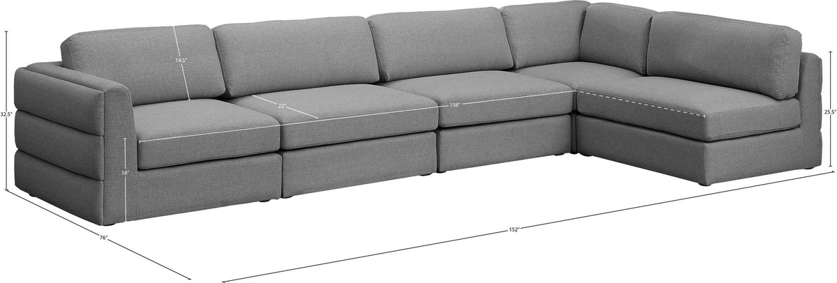 Beckham - 5 Piece Modular Sectional