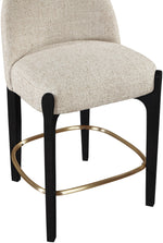 Torino - Counter Stool With Brushed Black Base