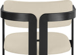 Aurum - Vegan Leather Upholstered Dining Chair With Graphite Black Base (Set of 2)