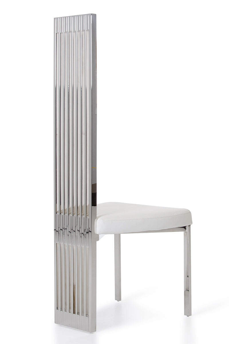 Elise Modern White Leatherette Dining Chair by VIG Furniture - View 7