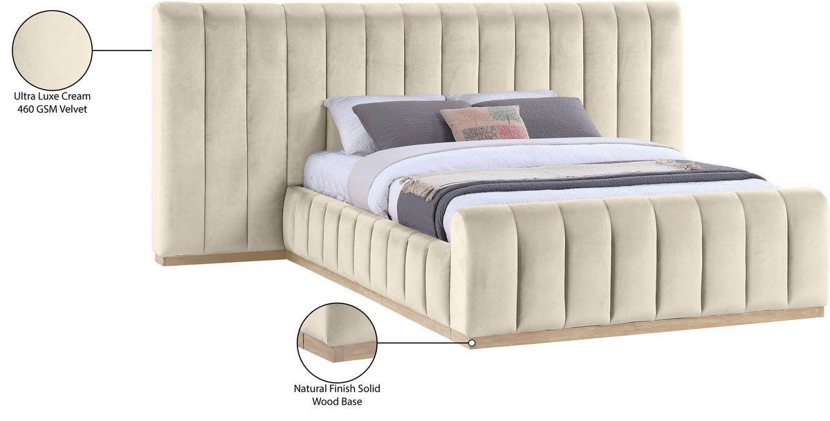 Amara - Velvet Upholstered Bed