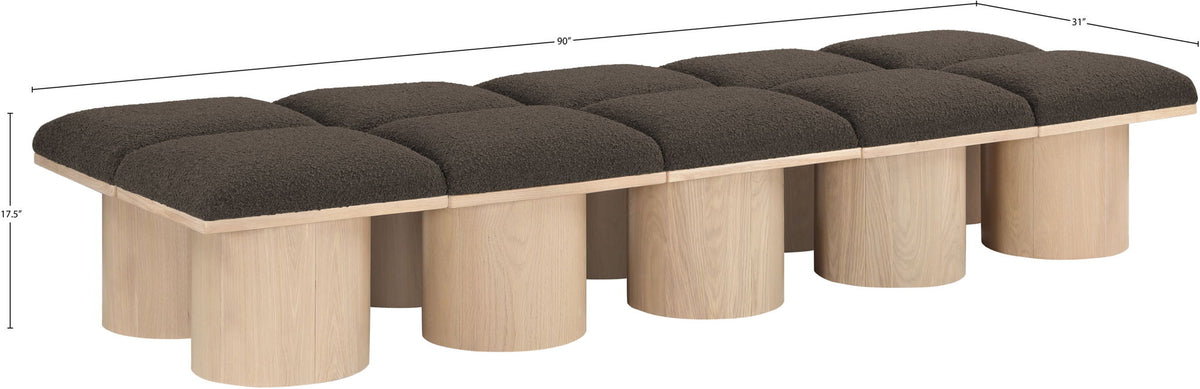 Pavilion - 10 Piece Modular Bench With Natural Base