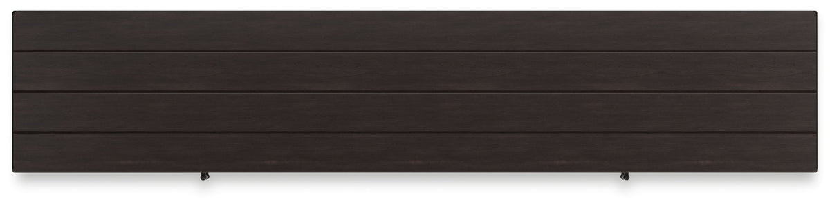 Darborn - XL TV Stand W/Fireplace Option - Gray / Brown