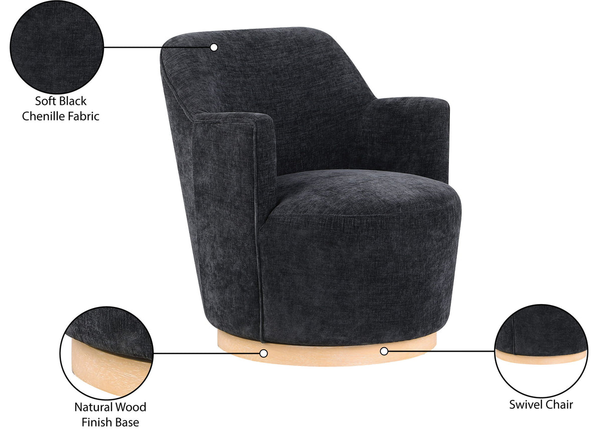 Clarita - Chenille Swivel Accent Chair