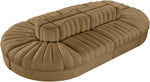 Rummi - Oval Velvet Performance Fabric Upholstered 8 Piece Modular Sectional