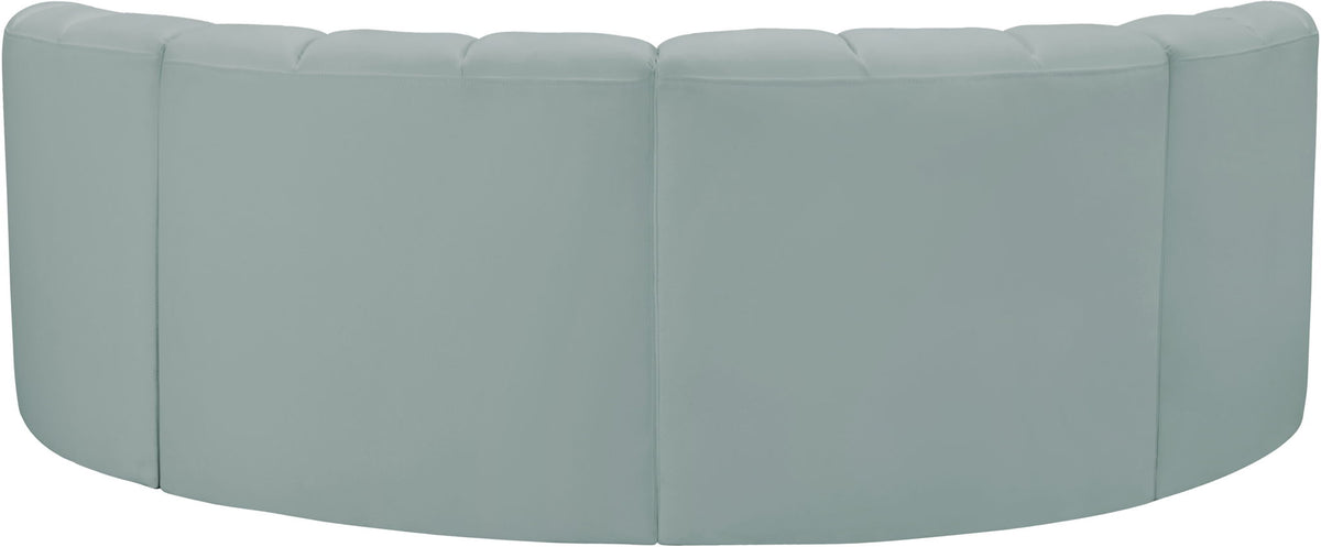 Arc - Faux Leather 4 Piece U-Shaped Modular Sofa