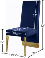 Porsha - Dining Chair with Gold Legs (Set of 2)