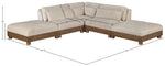 Turin - Chenille Fabric Upholstered Modular Sectional - Taupe