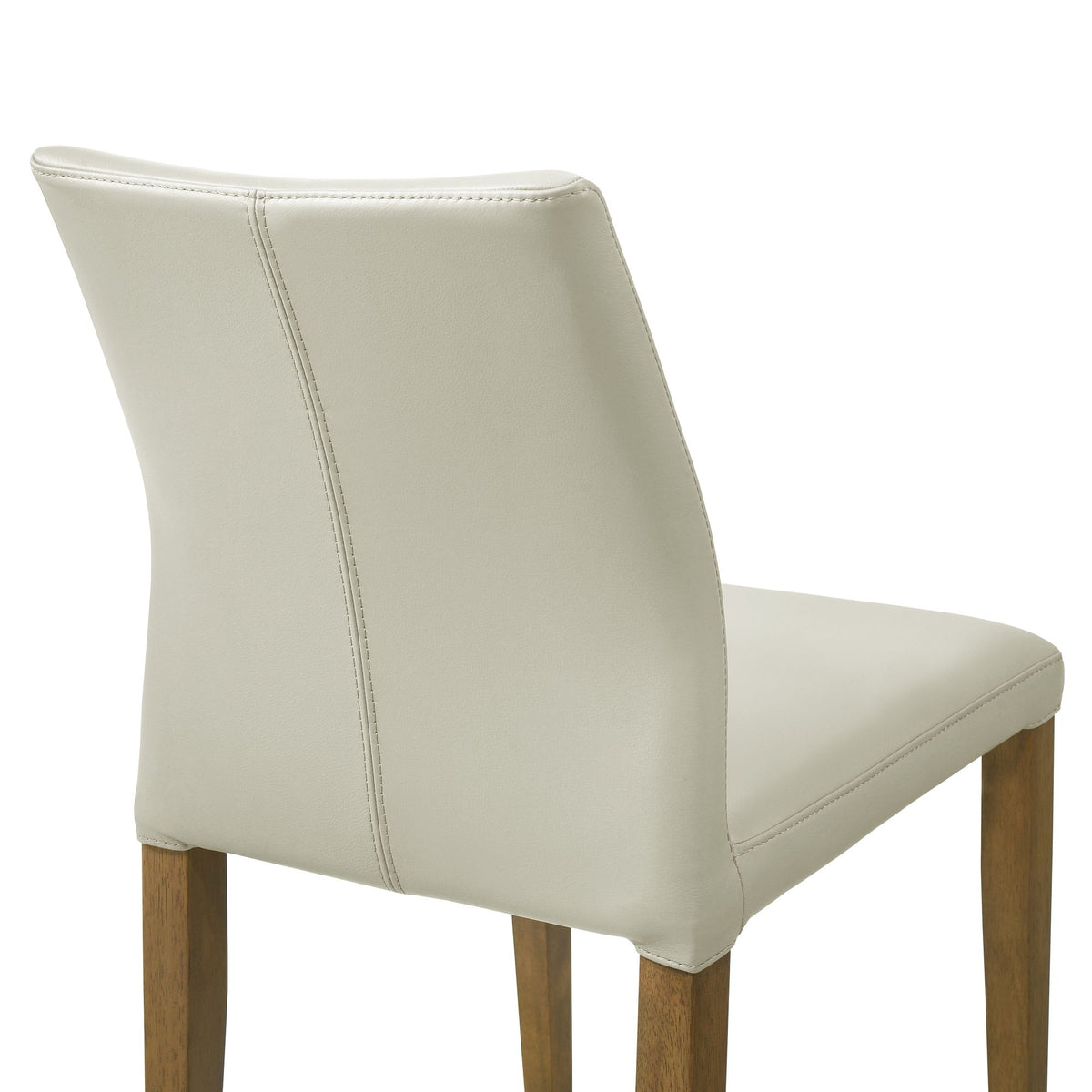 Elyza - Full Back Top Grain Leather Upholstered Wood Dining Chairs (Set of 2)