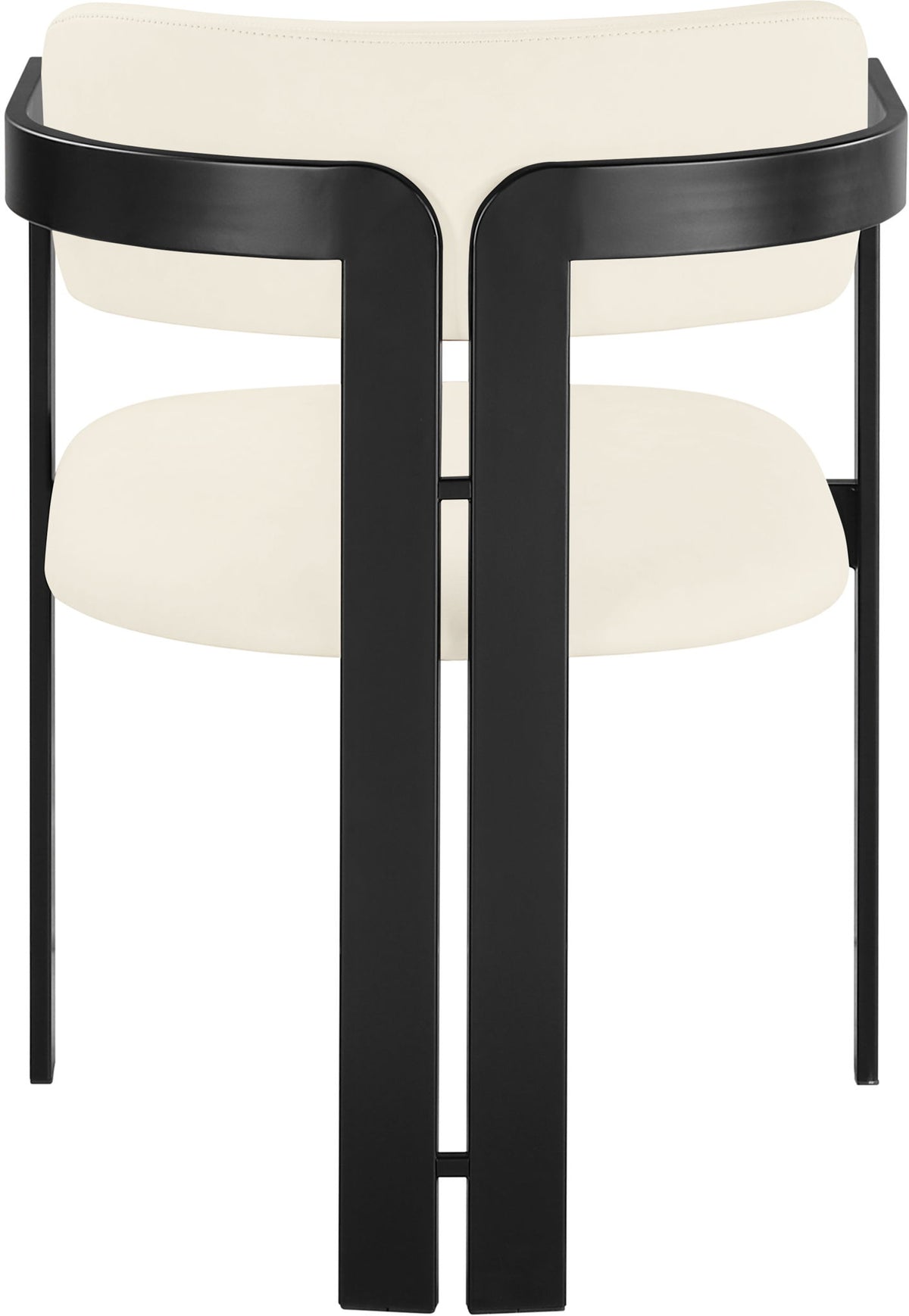 Aurum - Vegan Leather Upholstered Dining Chair With Graphite Black Base (Set of 2)