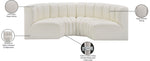 Arc - Faux Leather 4 Piece U-Shaped Modular Sofa