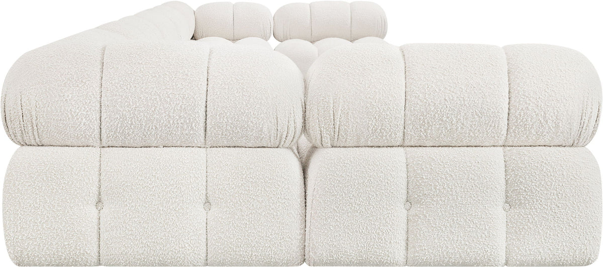 Ames - 7 Piece Boucle Fabric Modular Sectional