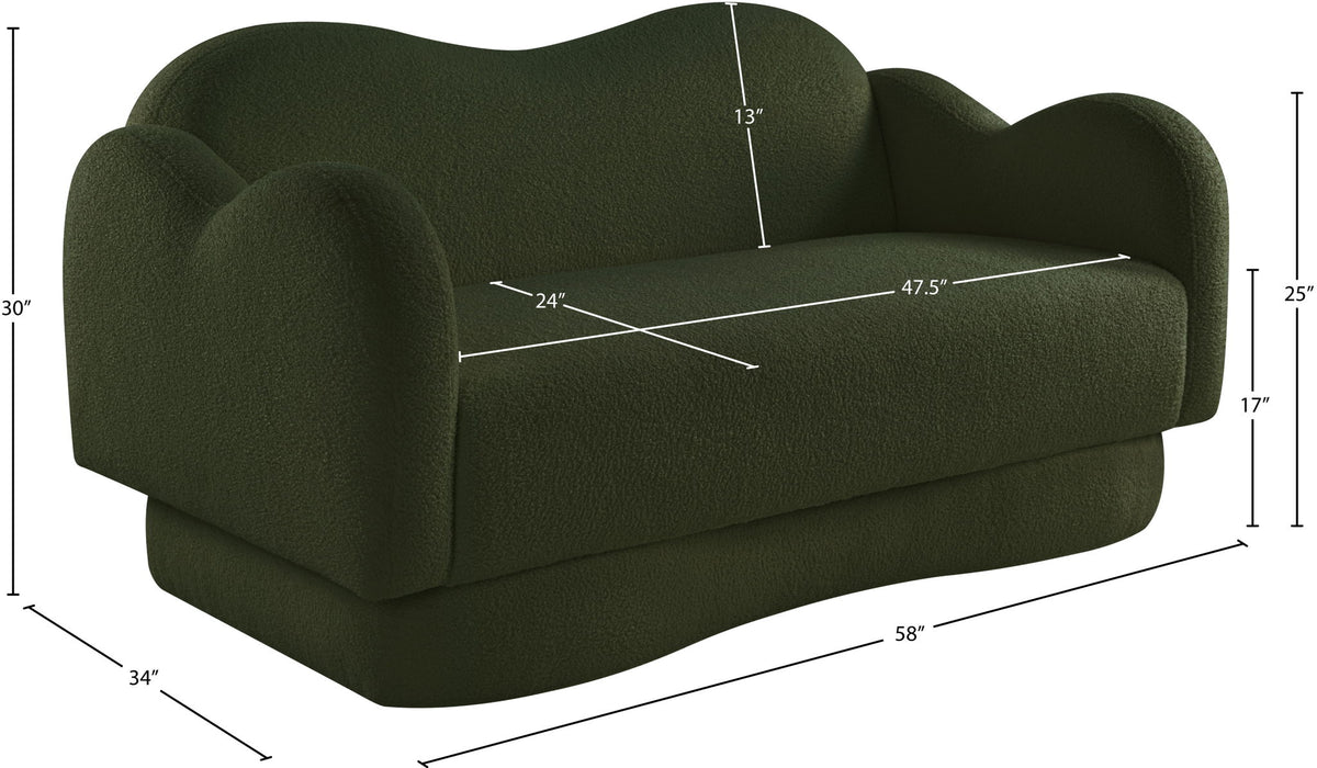 Bloom - Teddy Fabric Loveseat
