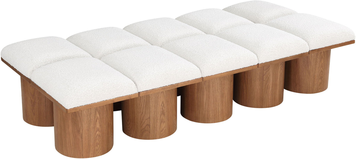 Pavilion - 10 Piece Modular Bench With Brown Base
