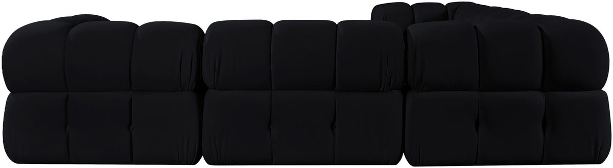 Orin - Velvet 5 Piece Modular Corner Sectional